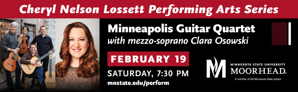 Free Tickets for Minneapolis Guitar Quartet with Clara Osowski