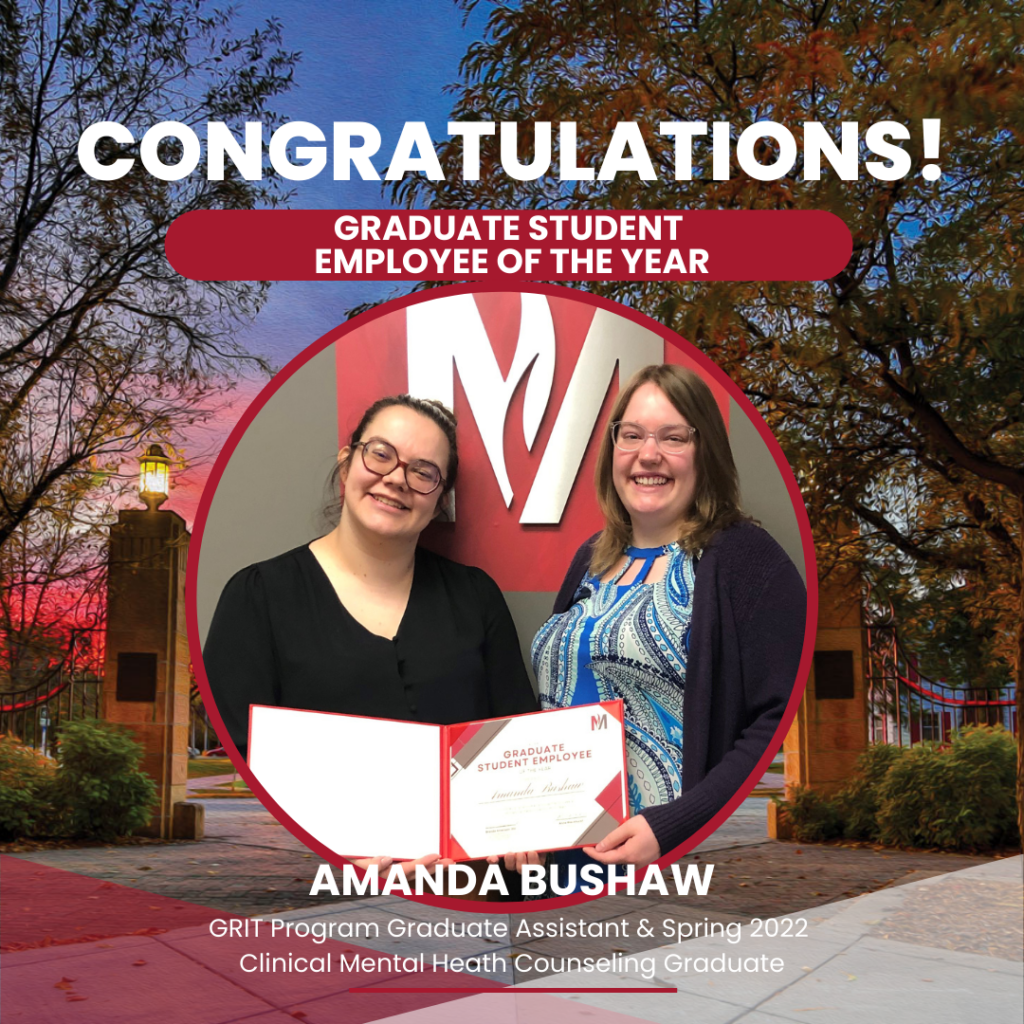 Amanda Bushaw names Graduate Student Employee of the Year