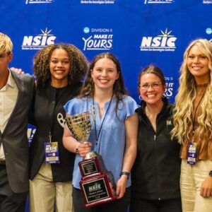 MSUM SAAC accepts the SAAC Cup award