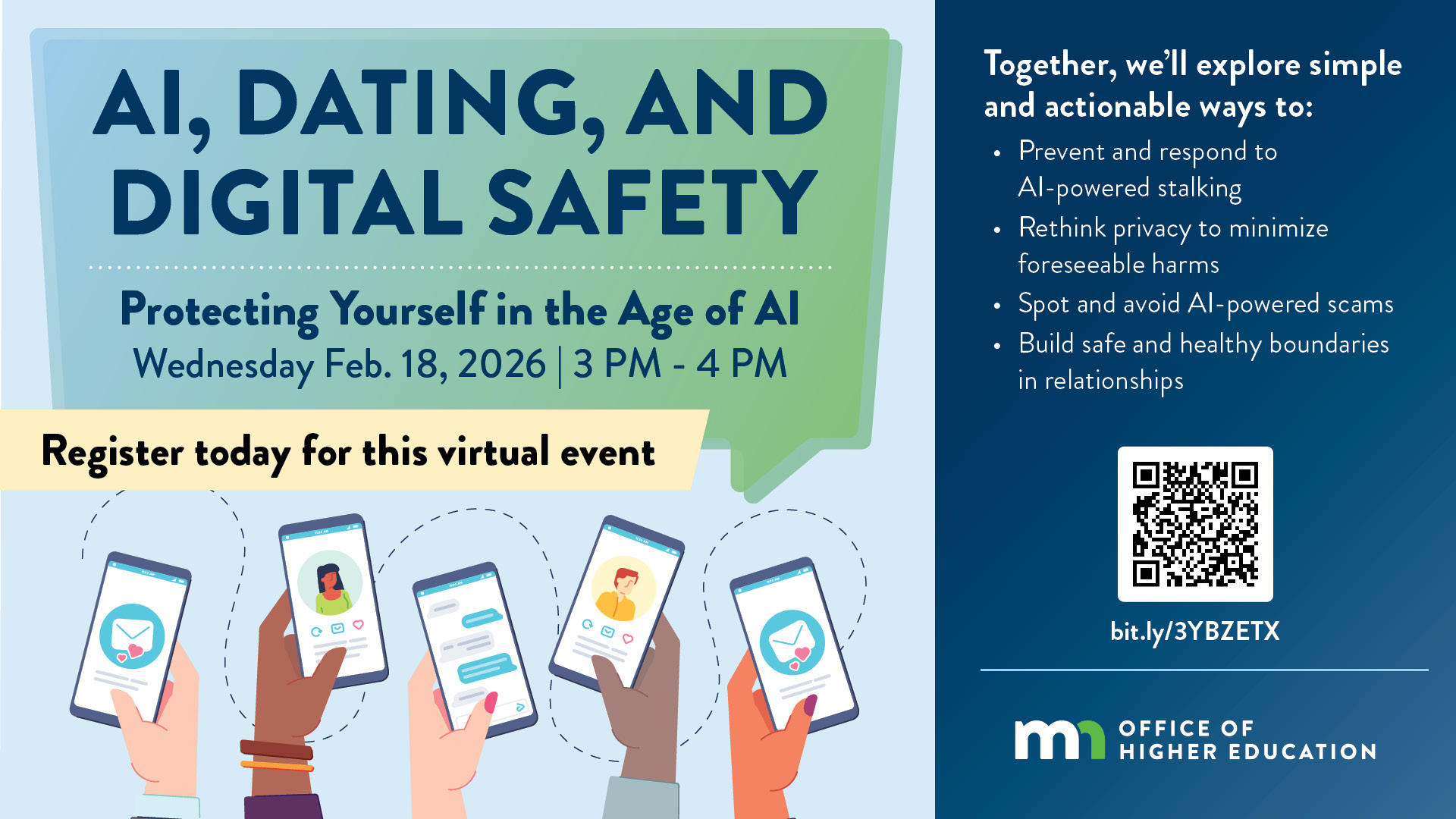 Upcoming Workshop for Students: AI, Dating, and Digital Safety: Protecting Yourself in the Age of AI