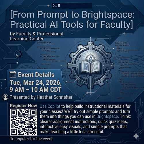 From Prompt to Brightspace: Practical AI Tools for Faculty