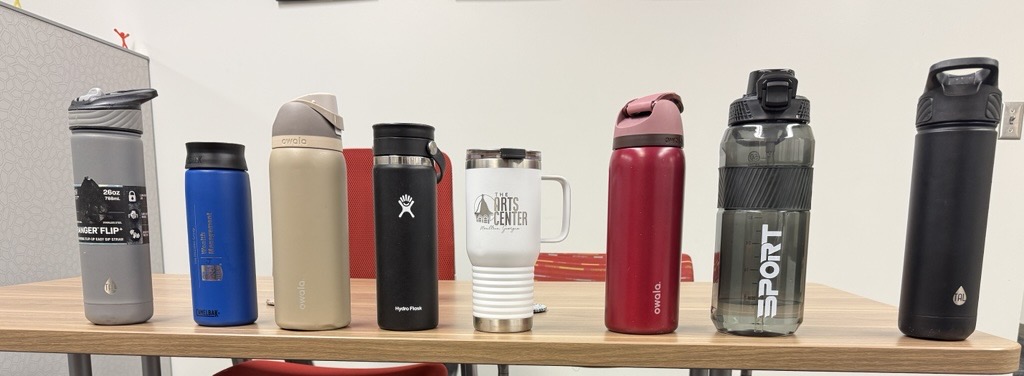 We have unclaimed water bottles