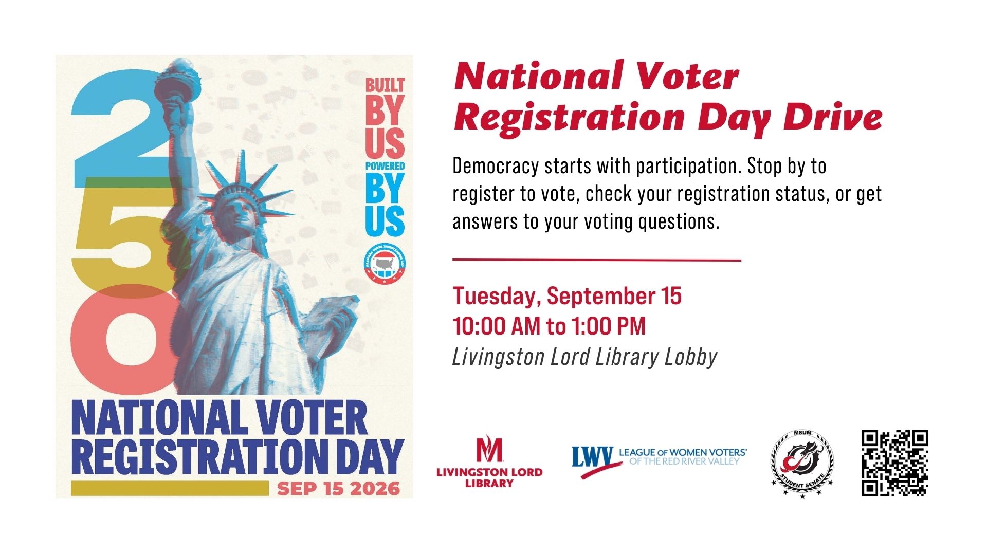 Get Election-Ready at the Library’s National Voter Registration Day Drive