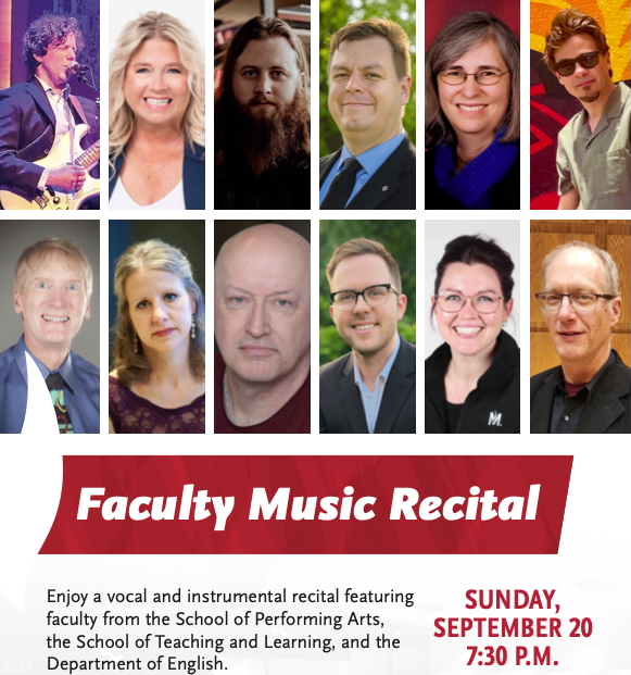 SPA Music Faculty Recital this Sunday Evening