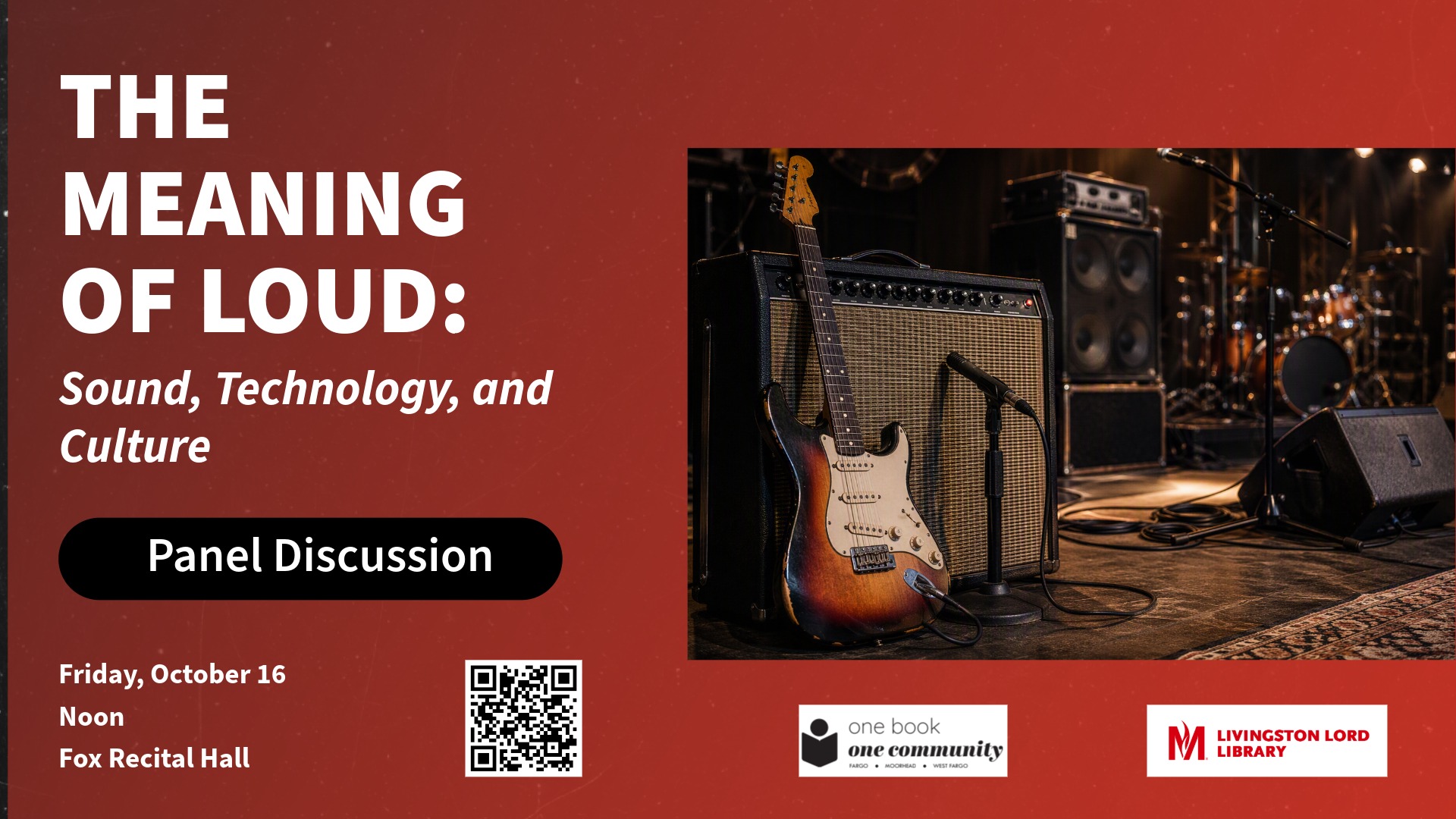 One Book, One Community Panel Discussion Explores “The Meaning of Loud”