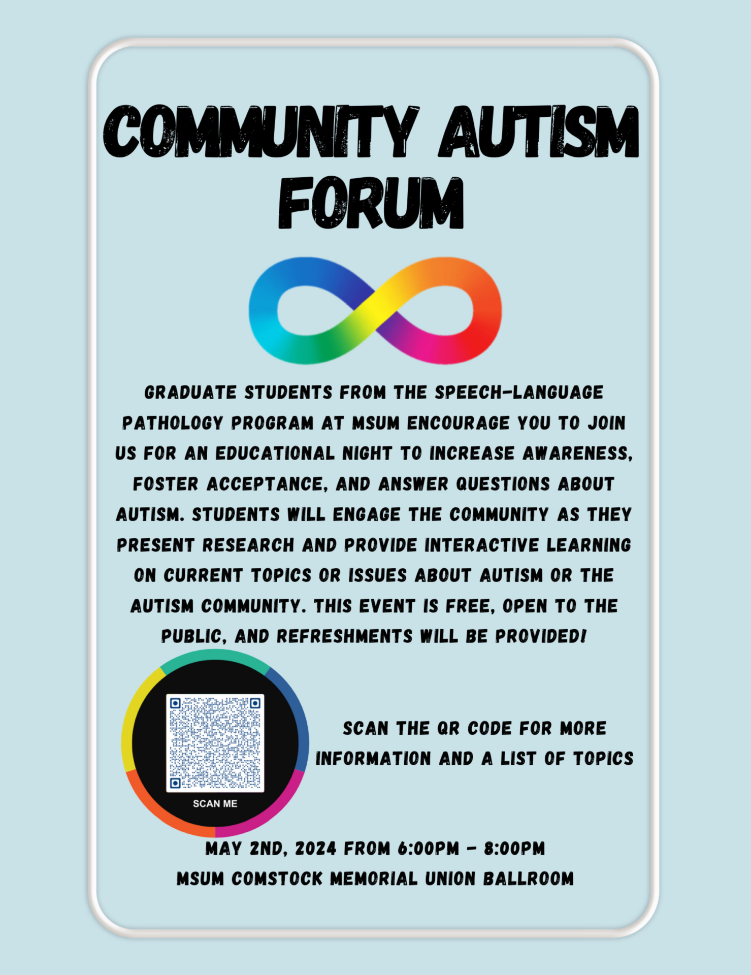 MSUM Community Autism Forum 2024