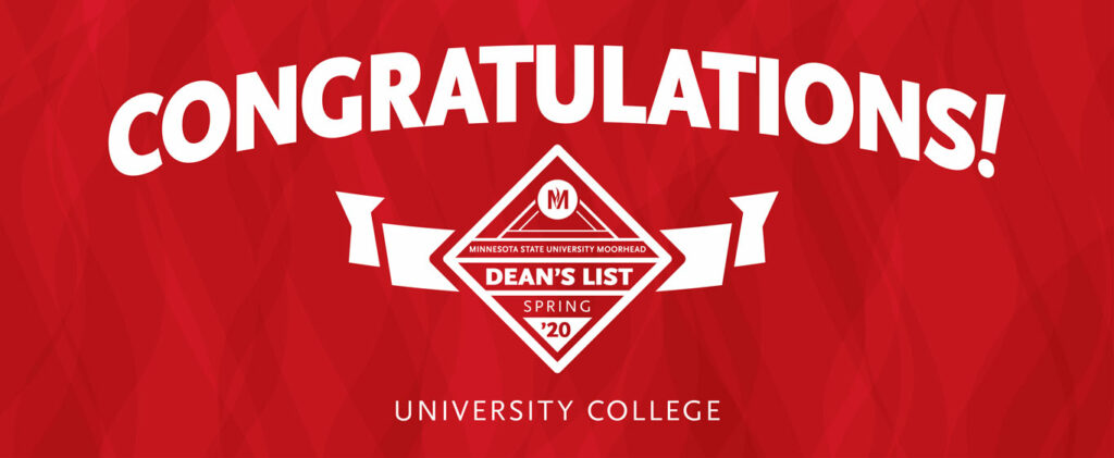 University College Spring 2020 Dean’s List Students