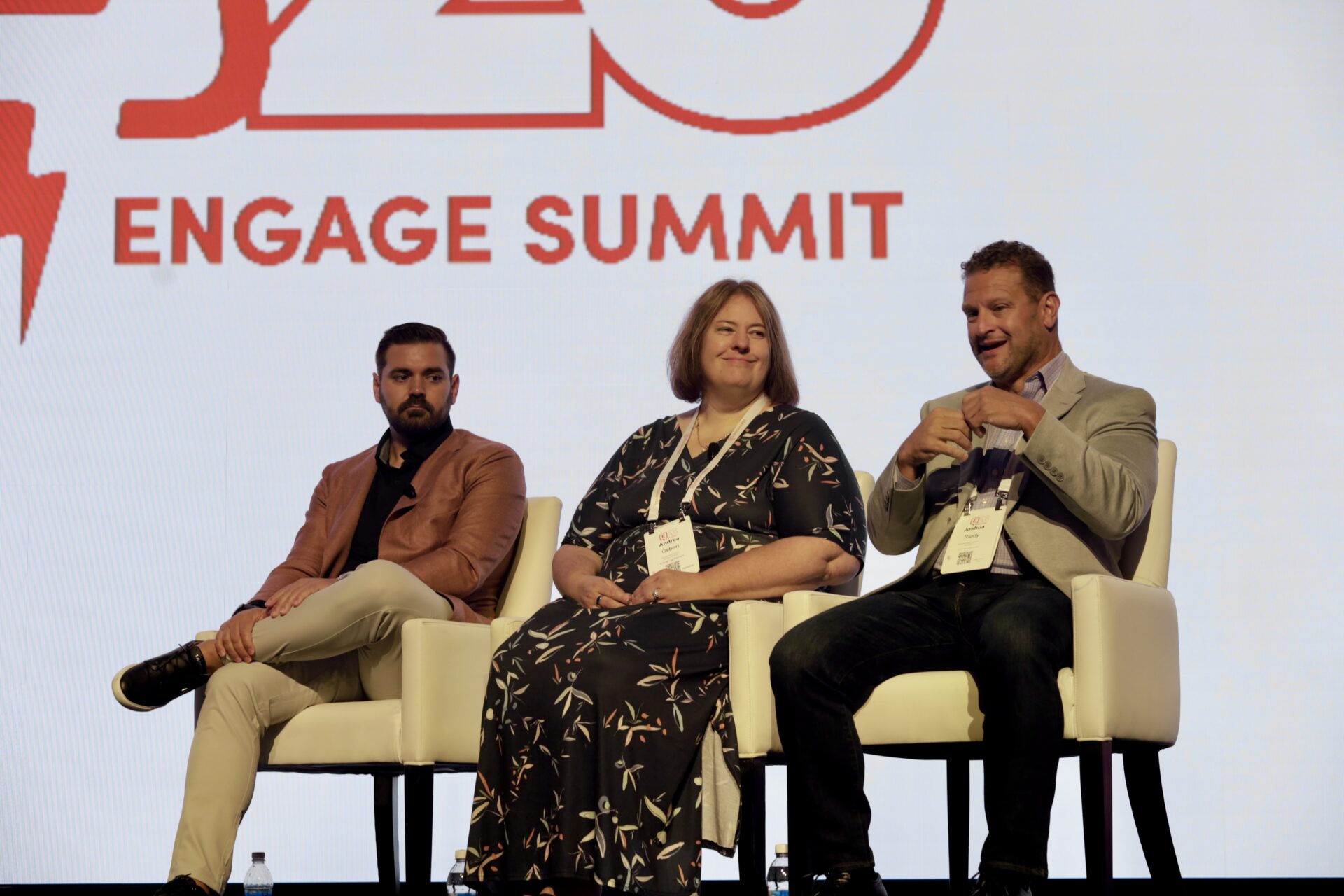 Josh Reidy presents as part of an onstage panel