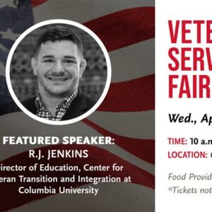 Graphic featuring the event's speaker, R.J. Jenkins.